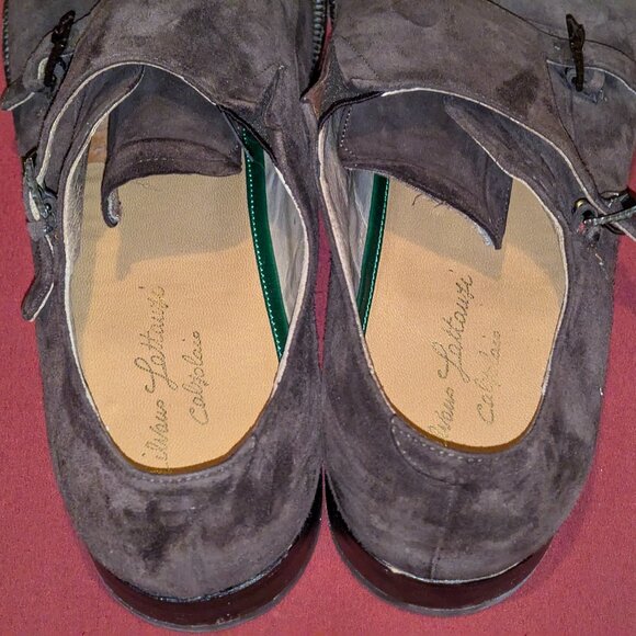 Silvano Lattanzi Suede Monk Strap Shoes?PRICE DROP? main image 4